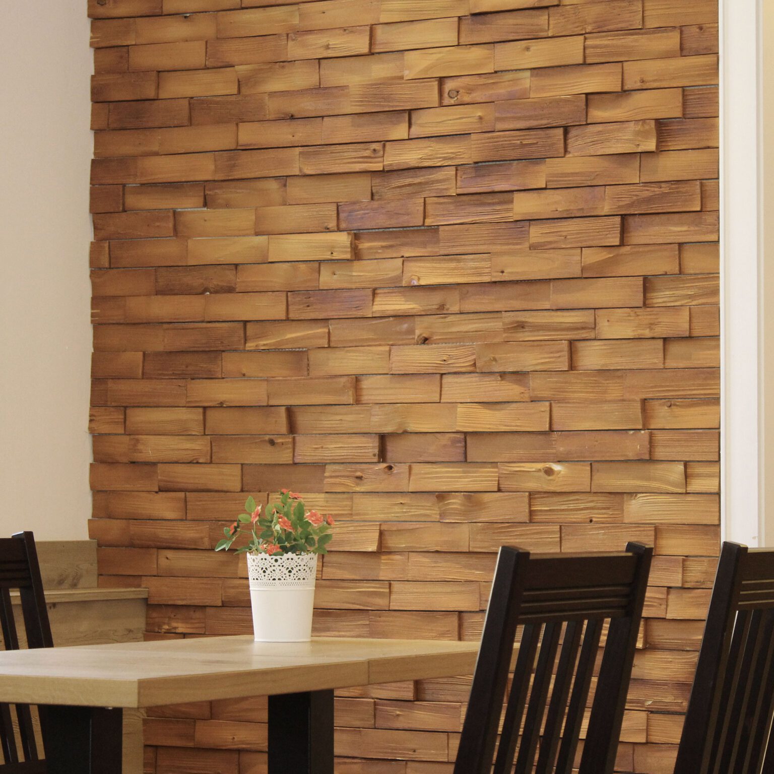Wandverkleidung aus Holz WOOD STONE DESIGN